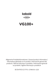 Vorwerk Kobold VG100+ Manual