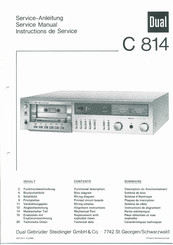 Dual C 814 Service Manual