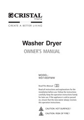 CRISTAL WD1460FMW Owner's Manual