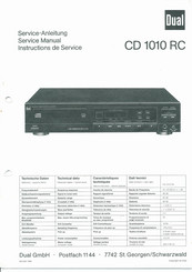 Dual CD 1010 RC Service Manual
