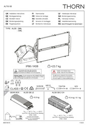 Thorn ALTIS G5-336L Installation Instructions Manual