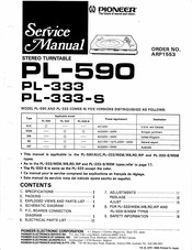 Pioneer PL-333-S Service Manual