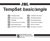 JBL TempSet Installation Instructions Manual