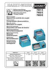 Hazet 7902 E Operating Instructions Manual