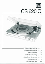 Dual CS 620 Q Operating Instructions Manual