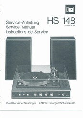 Dual HS 148 Service Manual