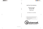 Universal CV-G100 Instruction Manual