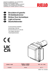 Riello 3739750 Installation, Use And Maintenance Instructions