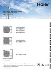 Haier 5U125S2SN1FA Installation Manual