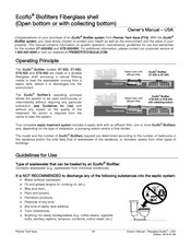 Premier Tech Aqua Ecoflo STB-650 Owner's Manual