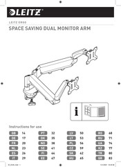LEITZ ERGO 65370085 Instructions For Use Manual