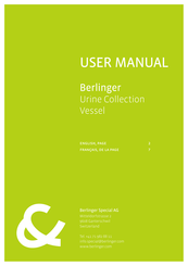 berlinger Urine Collection Vessel User Manual