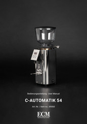 ECM Manufacture C-AUTOMATIK 54 User Manual