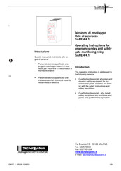 RIESE TSSRSAFE4-124V Translation Of Original Instruction Manual