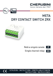 CHERUBINI META DRY CONTACT SWITCH ZRX Instructions Manual
