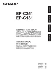 Sharp EP-C251 Operation Manual