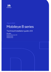 Mobileye 8 Connect Technical Installation Manual