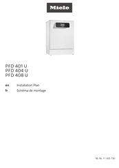 Miele PFD 404 U Installations Plan