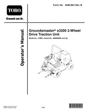 Toro Groundsmaster e3200 Operator's Manual