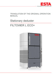Esta FILTOWER L ECO+ Translation Of The Original Operation Manual