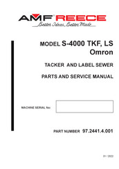 AMF S 4000 TKF Parts And Service Manual