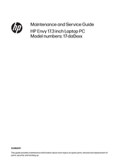 HP Envy 17-da0 Series Maintenance And Service Manual