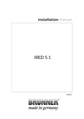 Brunner HKD 5.1 Installation Manual