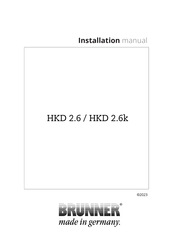 Brunner HKD 2.6 Installation Manual