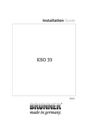 Brunner KSO 33 Installation Manual