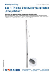 Sport-thieme Competition Assembly Instructions Manual