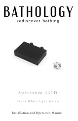 Bathology Spectrum 441D Installation And Operation Manual