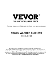 VEVOR E1819Z Instructions Manual
