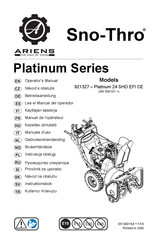 Ariens Sno-Thro Platinum 24 SHO Operator's Manual