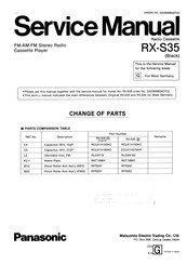 Panasonic RX-S35 Service Manual