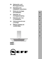 NEFF D99M6 Series Operating And Installation Instructions
