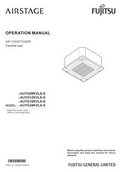 Fujitsu AIRSTAGE AUYG09KVLA-S Operation Manual