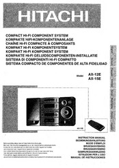Hitachi AX-12E Instruction Manual