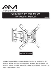 Alphamount APSF3 Instruction Manual