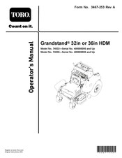 Toro Grandstand HDM 74532 Operator's Manual