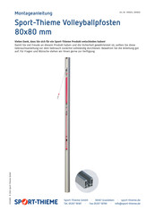 Sport-thieme 1095816 Operating & Assembly Instructions