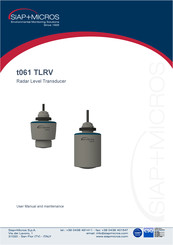 SIAP+MICROS t061c-TLRV15-12 User Manual And Maintenance