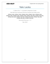 Assa Abloy Yale NTM622-ZW3 Manual