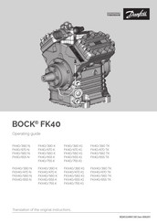 Danfoss BOCK FK40/655 K Operating Manual