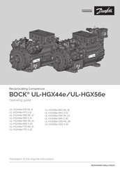 Danfoss BOCK UL-HGX56e/850 ML 18 Operating Manual