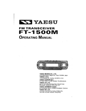 Yaesu FT-1500M Operating Manual