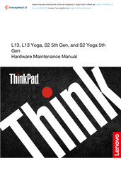 Lenovo Thinkpad S2 5th Gen Hardware Maintenance Manual
