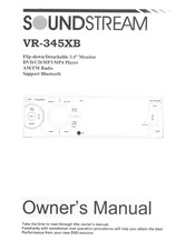 Soundstream VR-345XB Owner's Manual