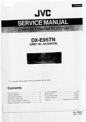 JVC DX-E95TN Service Manual