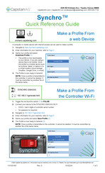CapstanAG Synchro Quick Reference Manual