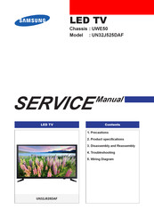 Samsung un32j525daf Service Manual